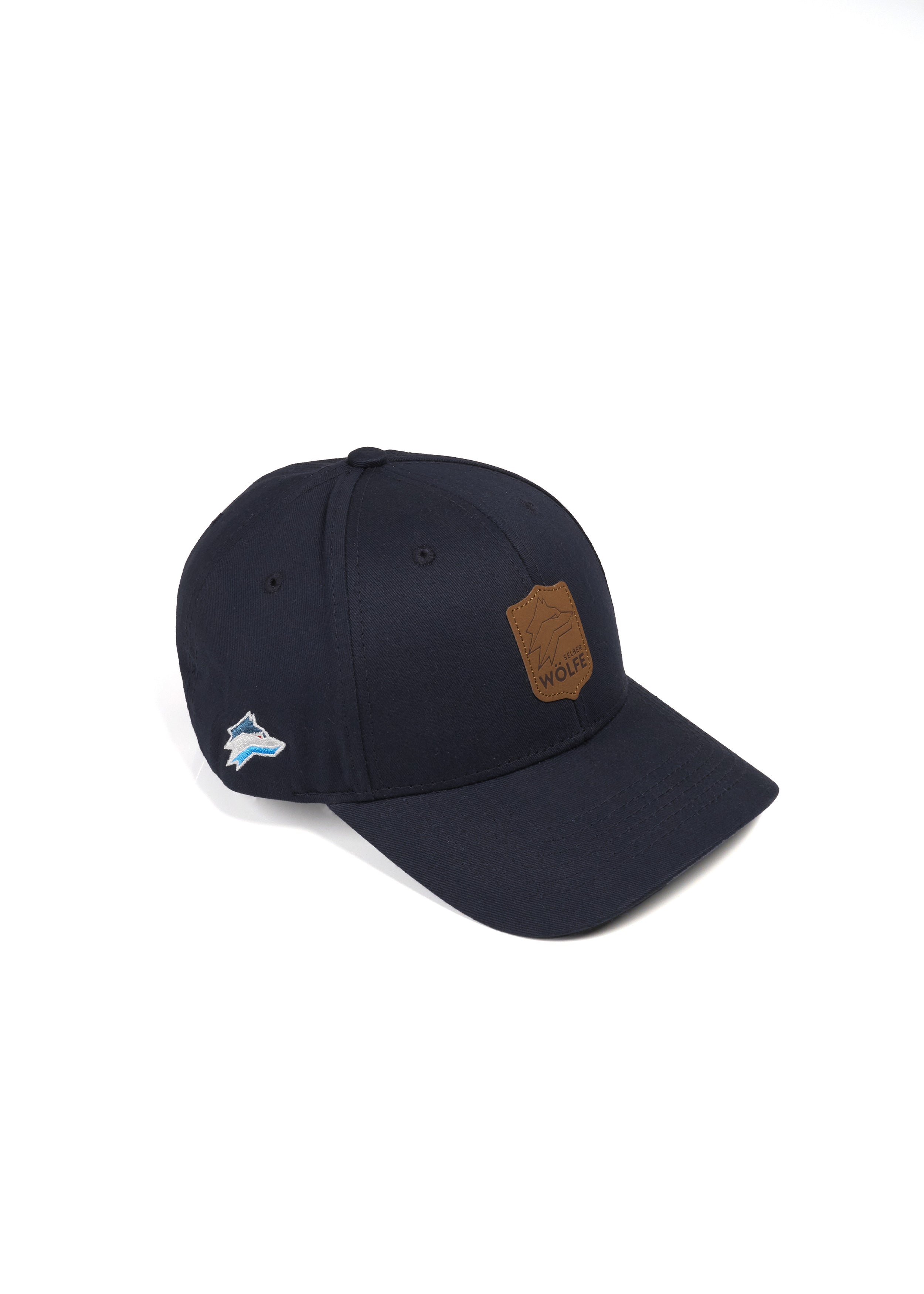 Kinder Curved Leder-Logo Cap