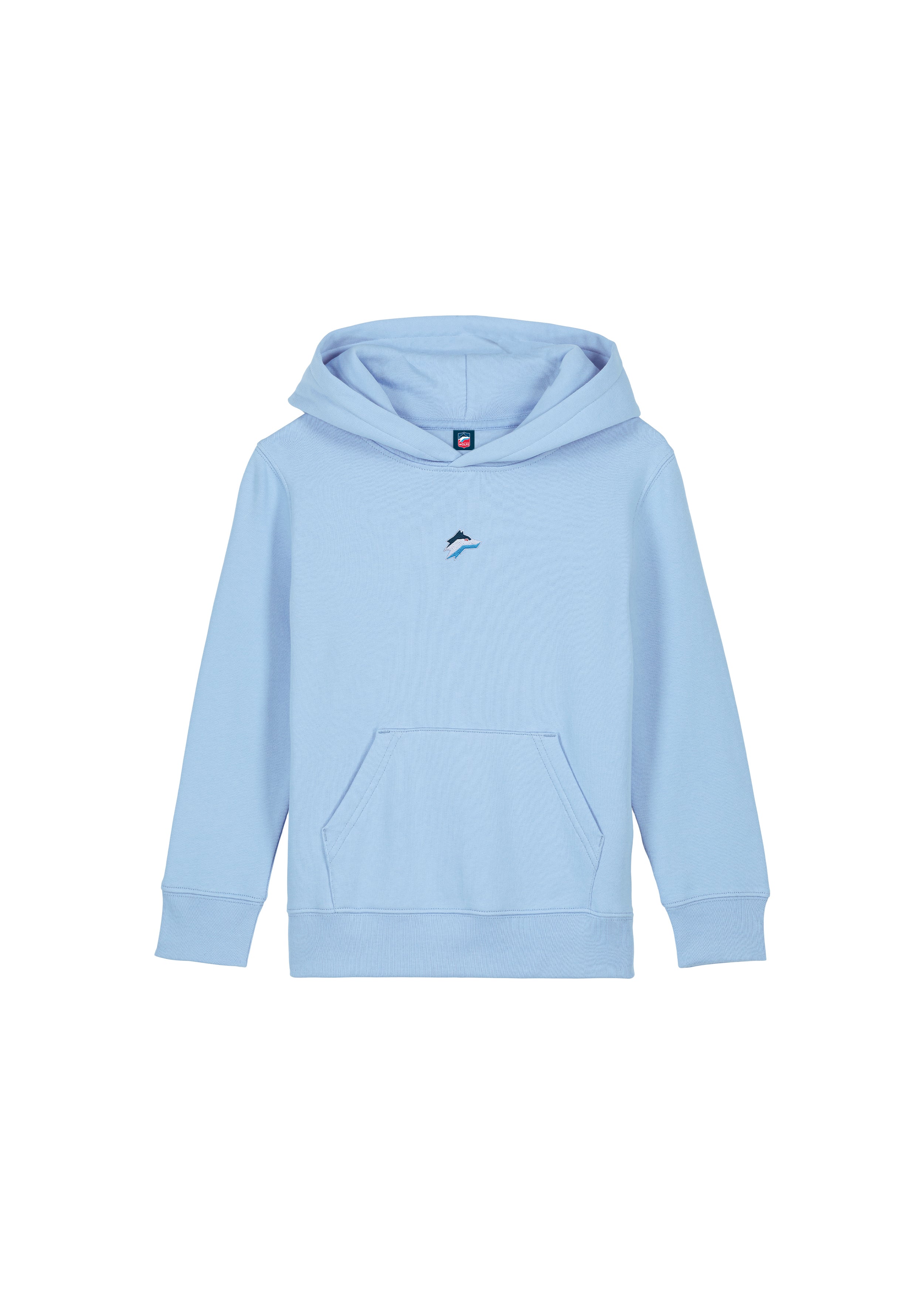 Kinder Hoodie Wolfsline hellblau