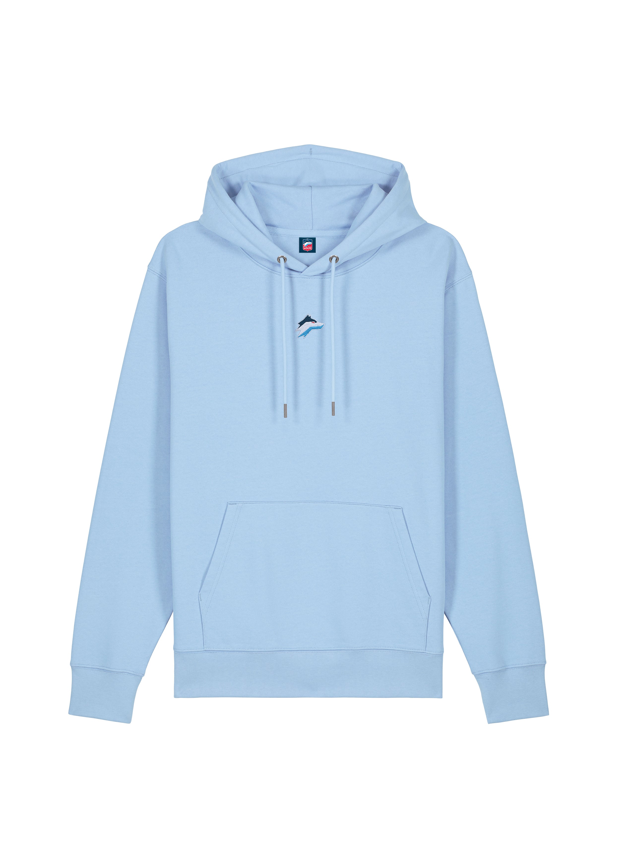 Hoodie Wolfsline hellblau