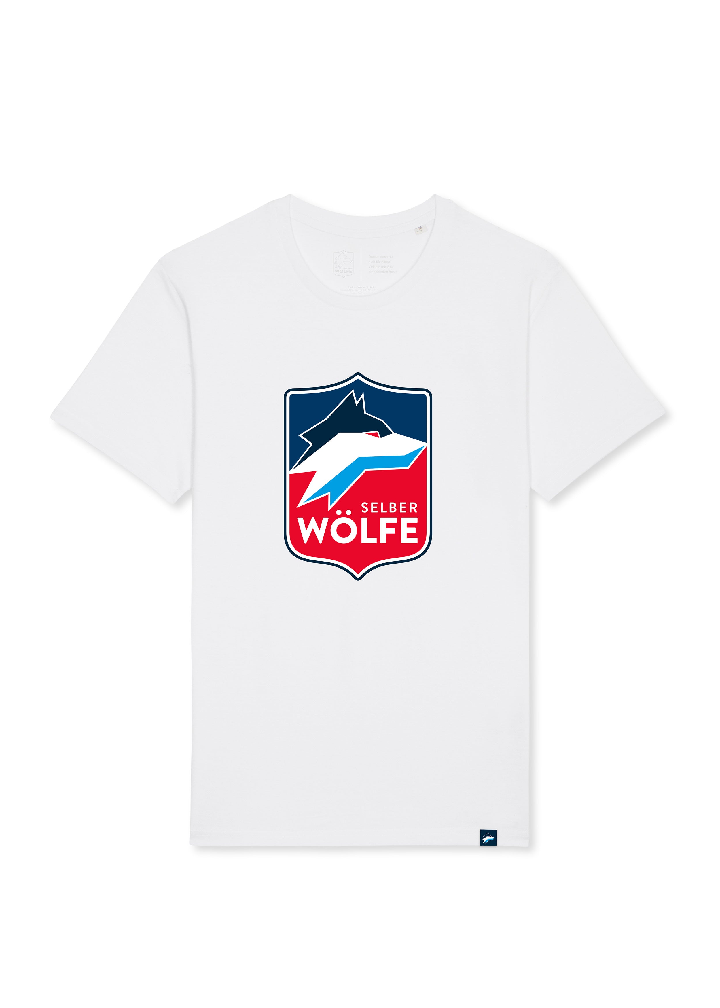 T-Shirt Selber Wölfe Logo weiß
