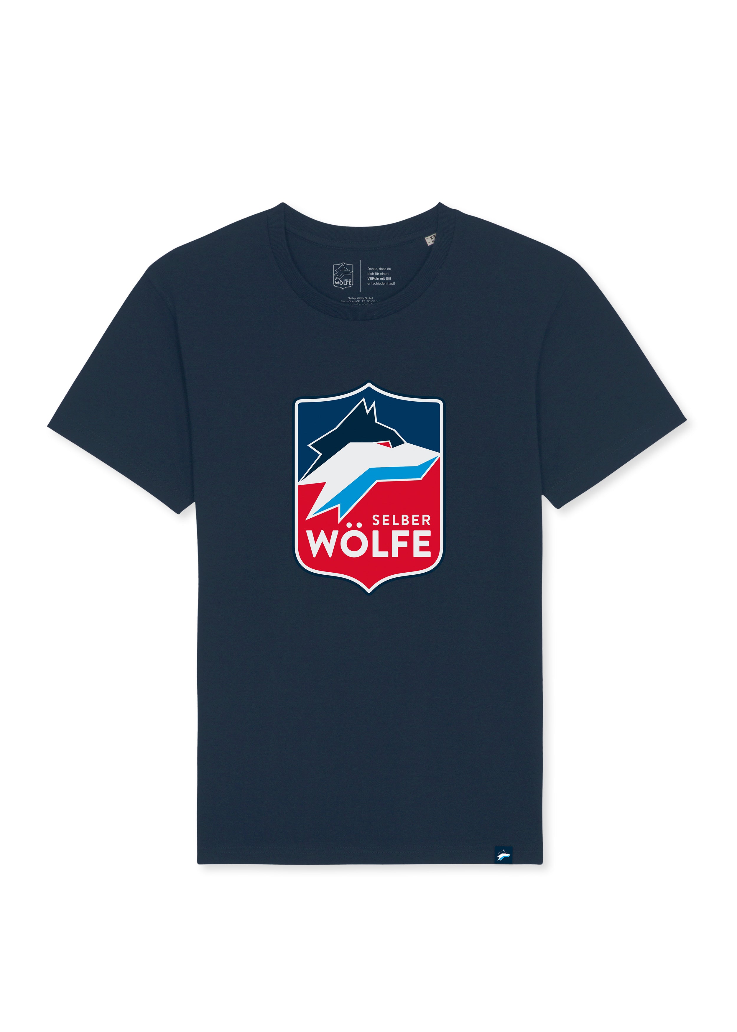 T-Shirt Selber Wölfe Logo dunkelblau